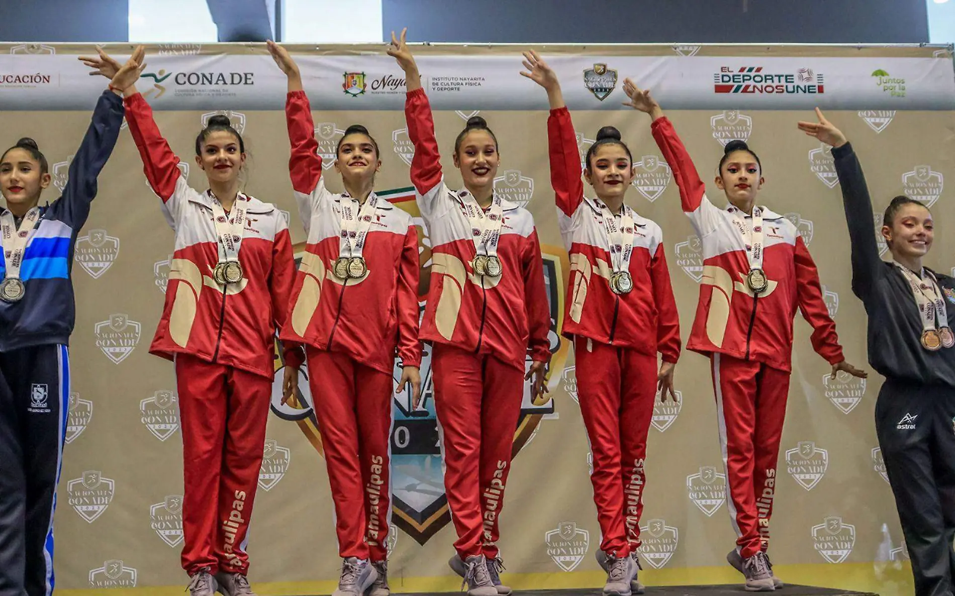 Tampiqueñas se llevan el oro en gimnasia rítmica durante los Juegos Conade 2023 Leo Deantes (2)